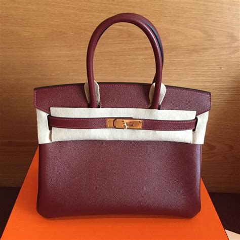 hermes birkin rouge h epsom leather 30 palladium hardware|Pre.